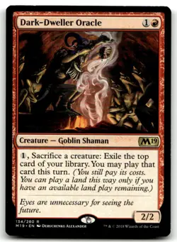 MTG Dark-Dweller Oracle R Core Set 2019 134 MP - Image 1