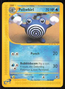 Poliwhirl 89/165 Uncommon Expedition Base Set Pokemon Lightly Played - Image 1