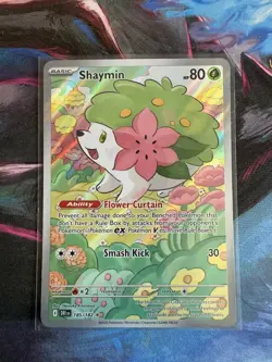 Shaymin 185/182 Illustration Rare Destined Rivals Pokemon Near Mint - Image 1