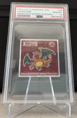 Charizard Lotte Pokemon Japan Wafer Stickers PSA 10 - Image 1
