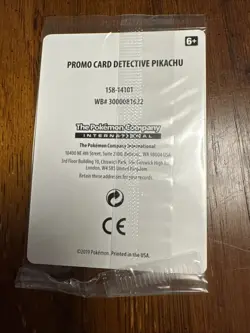 SM190 Detective Pikachu Sealed Stamped Holo (Pokemon 2019 Black Star Promo Movie - Image 2