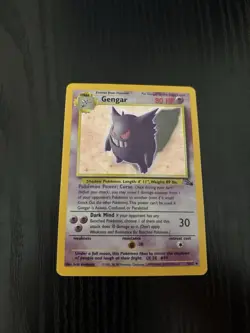 Pokemon Gengar Holo 5/62 Fossil 1999 - Image 1