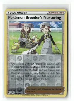 Pokemon Breeder's Nurturing 166/189 Darkness Ablaze Pokemon Reverse Holo NM - Image 1