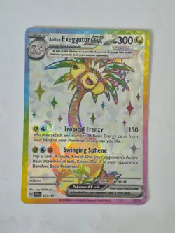 Alolan Exeggutor ex 225/191 Ultra Rare Surging Sparks Pokemon Holo Near Mint - Image 1