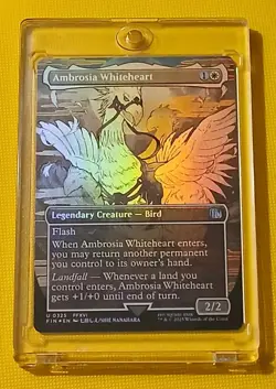 MTG Ambrosia Whiteheart Final Fantasy Foil Borderless Uncommon - Image 1