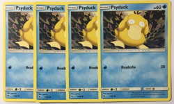 POKEMON 4X PSYDUCK 11/68 HIDDEN FATES COMMON NEAR MINT-PLAYSET - Image 1