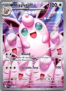 Wigglytuff 105/094 - ME02: Phantasmal Flames - Illustration Rare - Pokemon - NM - Image 1