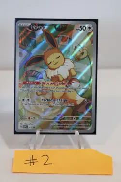 Pokemon Prismatic Evolutions Eevee Promo 173 Illustration Holo (2) - Image 1