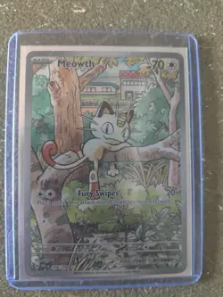 POKEMON PHANTASMAL FLAMES "ILLUSTRATION RARE" MEOWTH #106/094 NRMT - Image 1