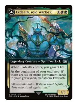 Exdeath, Void Warlock, Extended Art, Final Fantasy, Magic MTG NM - Image 4