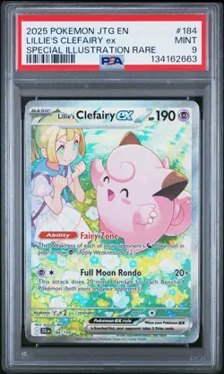 Lillie'S Clefairy Ex Pokemon Jtg En-Journey Together 184 NM PSA 9 - Image 1