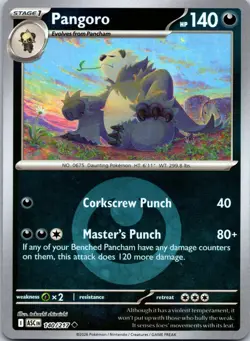 Pangoro (Energy Symbol ) 140/217 ME: Ascended Heroes Pokemon Reverse Holo NM - Image 1