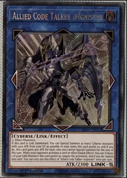 YuGiOh! Allied Code Talker @Ignister ALIN-EN051 Secret Rare 1st Edition - Image 1