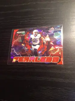 2025 Panini Prizm Draft Picks Fearless Drew Allar #F-DAR Red Ice Prizm Steelers - Image 1