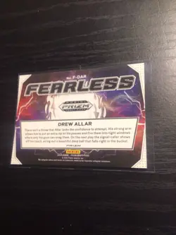 2025 Panini Prizm Draft Picks Fearless Drew Allar #F-DAR Red Ice Prizm Steelers - Image 3