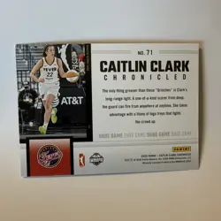 Caitlin Clark 2025 Panini Chronicles Shoe Game Red Indiana Fever WNBA - Image 2