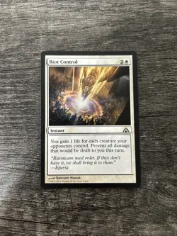 MTG 1x Riot Control x1 LP Dragon's Maze - Image 1