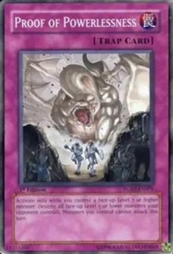 Proof of Powerlessness - RGBT-EN076 - Common - Unlimited Edition - Moderately Pl - Image 1