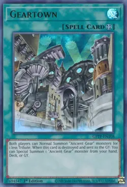 x3 Geartown - GFTP-EN108 - Ultra Rare - 1st Edition Yu-Gi-Oh! M/NM - Image 1
