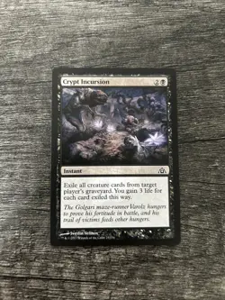 MTG 1x Crypt Incursion x1 LP Dragon's Maze - Image 1