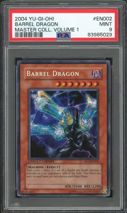 PSA 9 MINT 2004 Yu-Gi-Oh! Master Collection Volume 1 MC1-EN002 Barrel Dragon - Image 1
