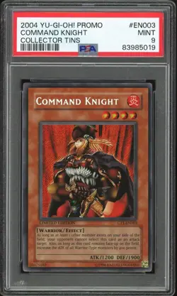 PSA 9 MINT 2004 Yu-Gi-Oh! Promo CT1-EN003 Command Knight Collector Tins - Image 1