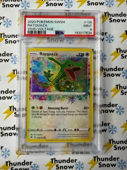 Rayquaza Vivid Voltage #138 2020 Pokemon PSA 9 143017634 - Image 1