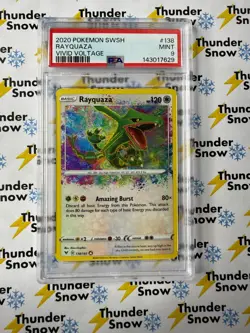 Rayquaza Vivid Voltage #138 2020 Pokemon PSA 9 143017629 - Image 1