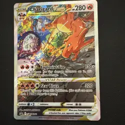 Pokemon TCG Charizard VSTAR Black Star Promo SWSH262 Holo Card NM Condition - Image 1