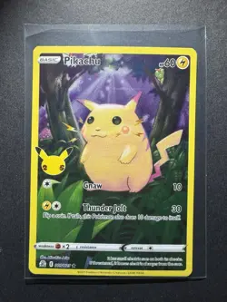 Pokemon Pikachu TCG 2021 Holo Full Art MP-LP Celebrations Card 005/025🔥🔥 - Image 1