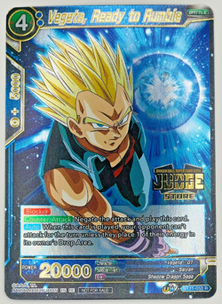 Vegeta, Ready to Rumble | Tournament Judge Store Promo Dragon Ball Super Card NM - Image 1