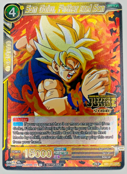 Son Goku Father And Son | Judge Store Stamp Foil Dragon Ball Super Card Game NM - Image 1