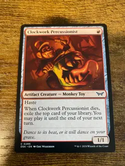x1 Clockwork Percussionist (0295) - C MTG Duskmourn: House of Horror M/NM - Image 1