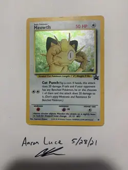 Meowth - 10 - Promo - Holo - Gameboy - Pokemon Card - WOTC - Image 1