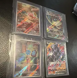 Pokemon TCG English Holo Foil 4 Card Lot Stufful celebi VMAX Necrozma V bronzor - Image 1