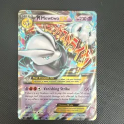 Pokemon M Mewtwo EX Ultra Rare Full Art Holo Mega 63/162 Card - Image 1