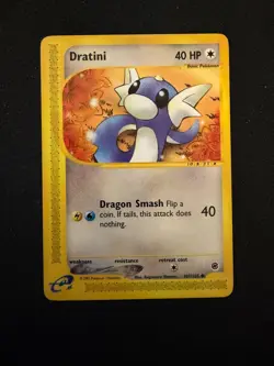 Dratini 107/165 2002 Expedition Pokemon Card TCG Vintage WOTC Common - Image 1