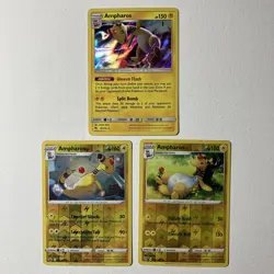 Ampharos Pokemon Card Lot x6 w/ Holo & Reverse Holo - SM/SS/SV - Great Condition - Image 2