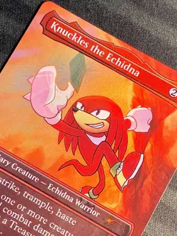 Knuckles the Echidna Foil M 2082 Secret Lair Sonic SEGA SLD MTG NM+ - Image 4
