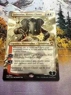 Quintorius, History Chaser - Borderless Commander: Secrets of Strixhaven MTG - Image 3