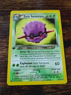 Pokemon Neo Destiny 1st Edition Dark Forretress 35/105 Non Holo NM-MINT - Image 1