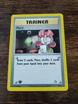 Pokemon Neo Genesis 1st Edition Mary 87/111 Non Holo NM-MINT - Image 1
