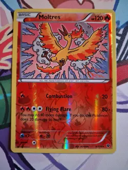 Pokemon TCG Moltres 9/124 Reverse Holo Lightly Played - Image 1
