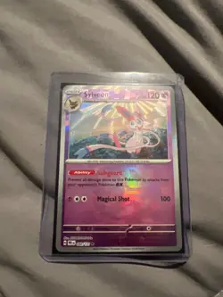 2025 Pokemon SV Prismatic Evolutions Sylveon Master Ball Holo Pattern 040/131 NM - Image 1