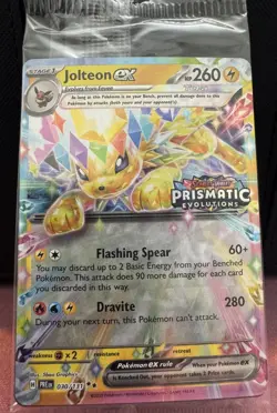 Pokemon Jolteon EX 030/131 Prismatic Evolutions Stamp Promo Sealed - Image 1