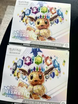 Lot Of 2 Pokemon Prismatic Evolutions ETB Elite Trainer Box NEW Sealed - Image 1