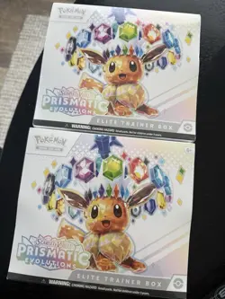 Lot Of 2 Pokemon Prismatic Evolutions ETB Elite Trainer Box NEW Sealed - Image 2