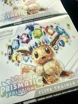 Lot Of 2 Pokemon Prismatic Evolutions ETB Elite Trainer Box NEW Sealed - Image 4