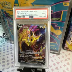 Pokemon Jolteon V VMAX Premium Coll. Full Alt Art Promo SWSH183 PSA 9 Mint - Image 1