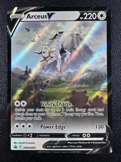 Pokemon Arceus V Sword & Shield Promo Full Art Holofoil SWSH204 - Image 1